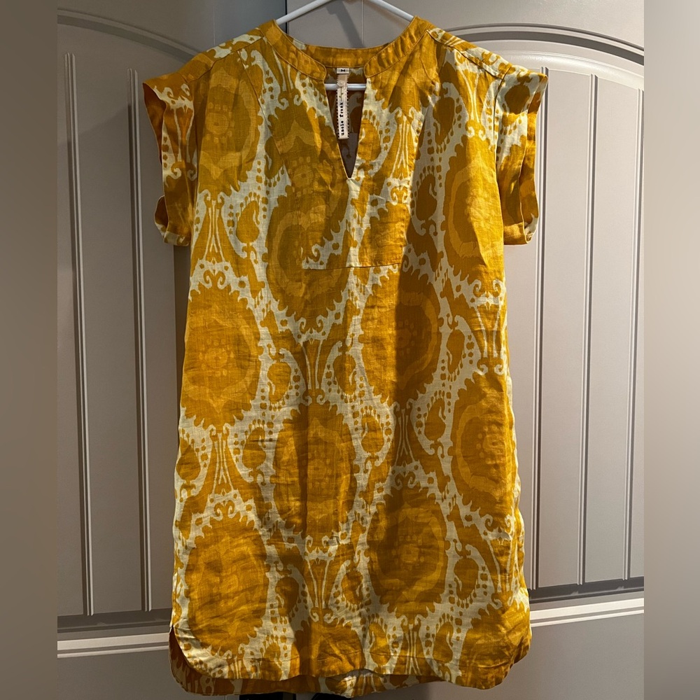 Women’s Uncle Frank Slip on linen dress. Medium